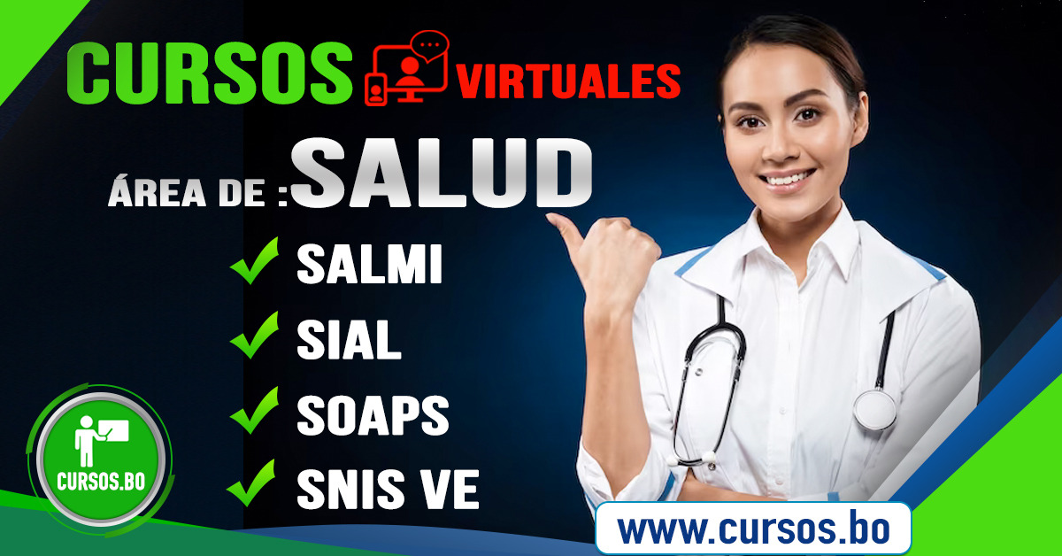 4 Cursos software salud SALMI SIAL  SOAPS y SNIS VE modalidad virtual
